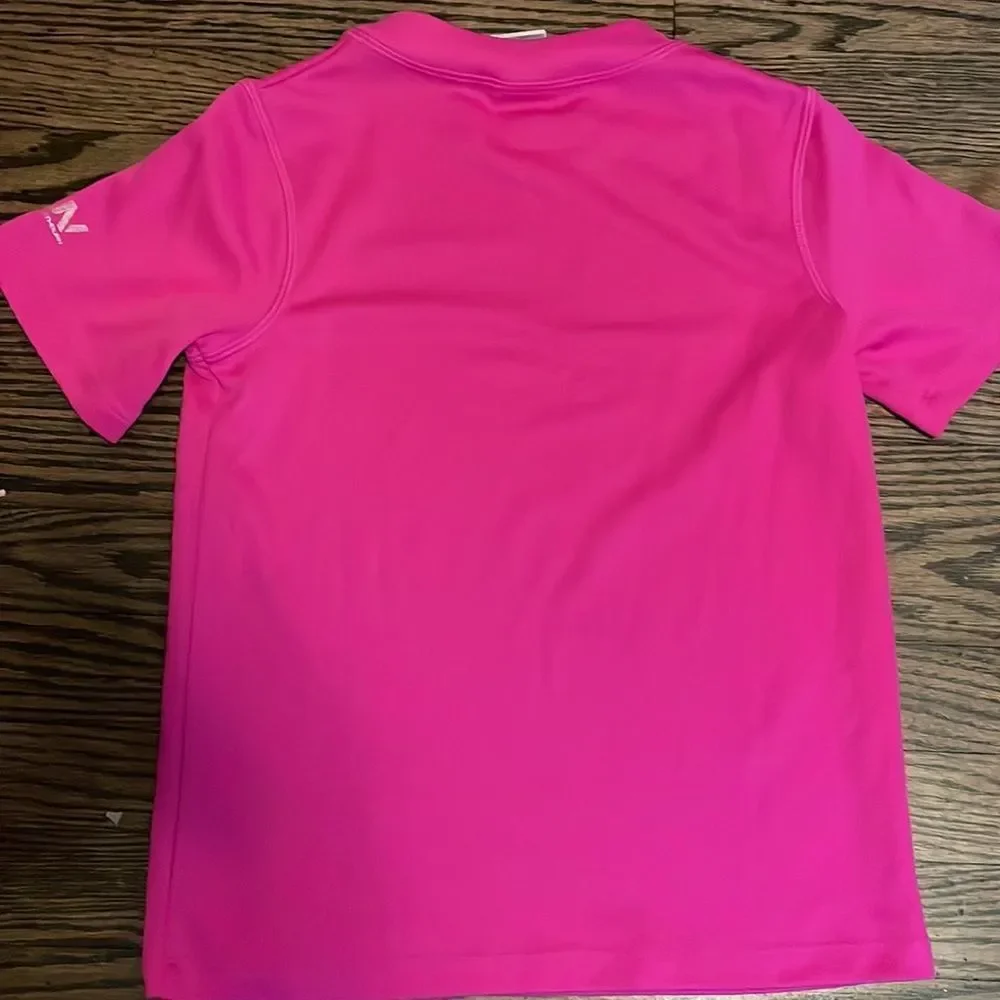 EUC! Speedo Dark Pink UV Short Sleeve Swim Shirt Size 7/8